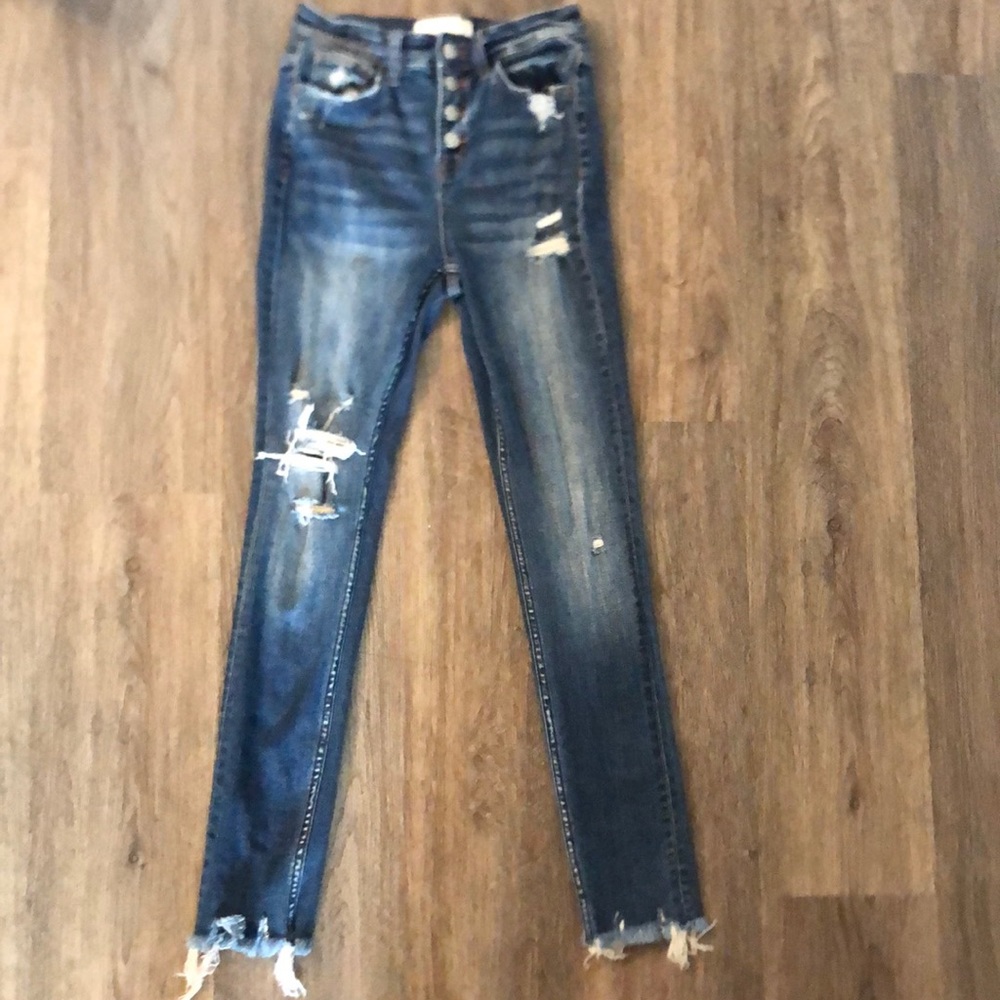 Veret Blue jeans. High rise skinny jeans. Size 25. Worn once, perfect condition.